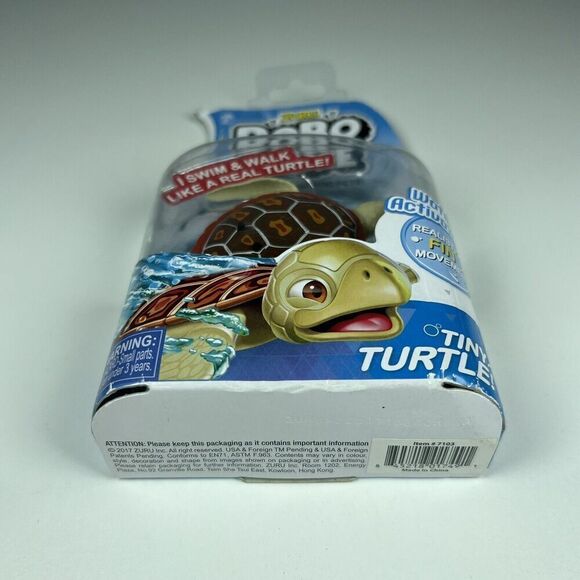 Zuru Robo Alive Real Life Robotic Pet Water Activated Swims  Tiny Turtle New - Picture 5 of 6